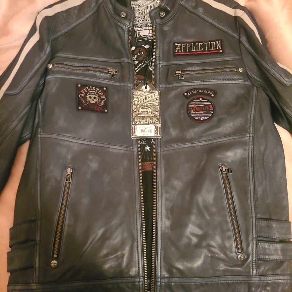 Affliction leather jacket